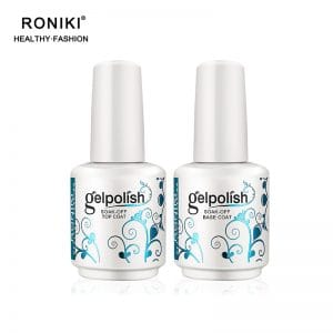 RONIKI No Wipe Clear UV/LED Base/Top Coat uv gel nail polish