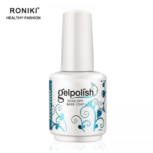 RONIKI No Wipe Clear UV/LED Base/Top Coat UV gel nail polish
