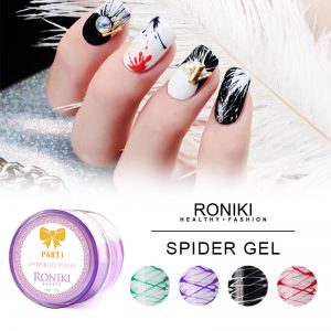 RONIKI OEM custom private label DIY spider line nail art gel soak off semi permanent uv spider gel polish for nail wholesale