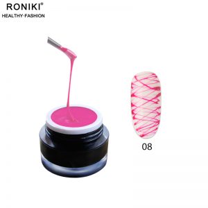 RONIKI OEM custom private label DIY spider line nail art gel soak off semi permanent uv spider gel polish for nail wholesale
