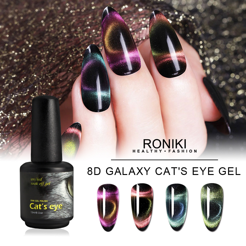 RONIKI 8D Galaxy Cat‘s Eye Nails Gel Polish