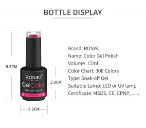 RONIKI Gel Nail Polish Custom New Bottles Colors Gel Polish Bulk Wholesale