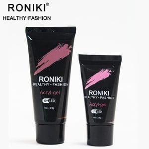 RONIKI Professional private label acrylic poly gel nails Custom Color Soak off ed/uv nail extension poly gel