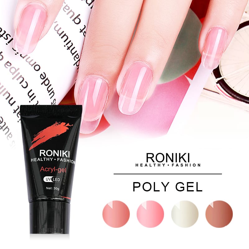 Roniki Acryl Gel Suppliers Crystal Nail Art Gel