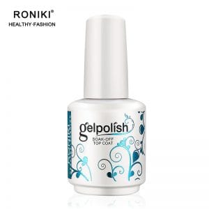 RONIKI Factory OEM ODM Clear UV Nail Gel Polish Top Coat