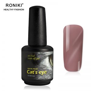 RONIKI UV Pink Cat Eye Nails Gel