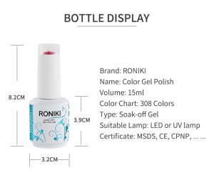 RONIKI Nail Art Factory OEM Customize Private Label UV Gel Nail Polish