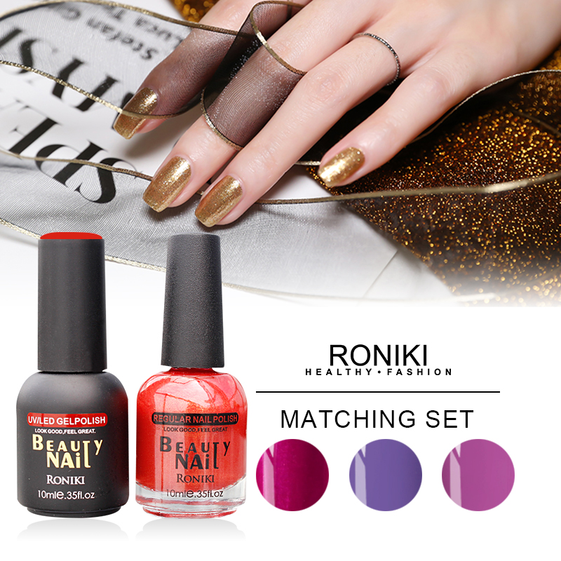 RONIKI Wholesale Private Label Matching Gel & Nail Polish Set