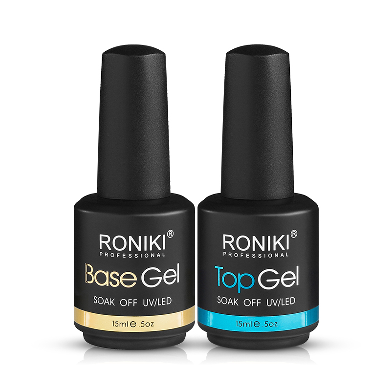 15ml Long Lasting Shine Finish Top Coat And Base Coat for Gel Polish